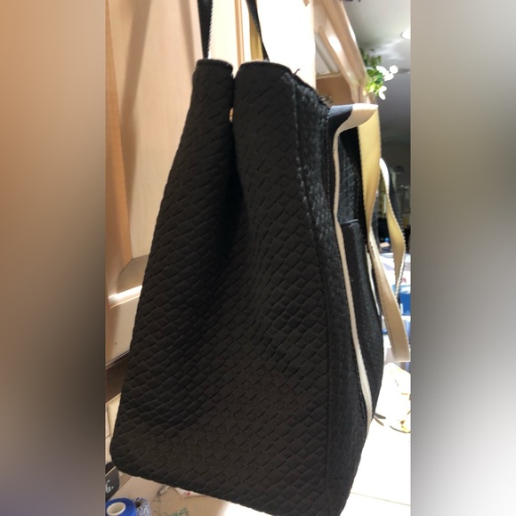 Stella & Dot Black Quilted Large Utility Tote Bag - Picture 14 of 14